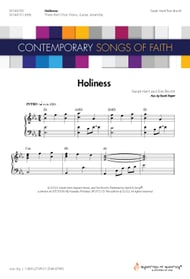 Holiness Unison choral sheet music cover Thumbnail